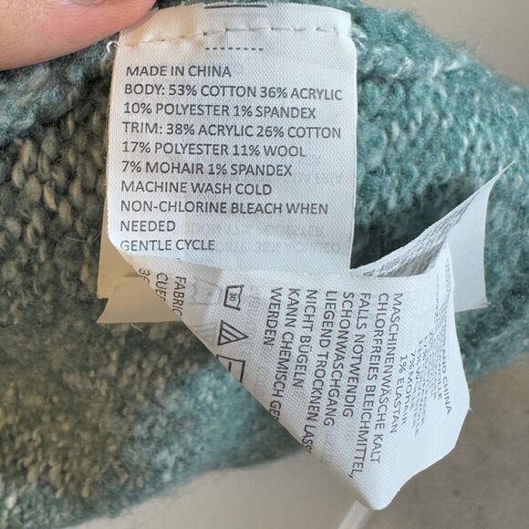 prAna Angelica Duster Wool Mohair Blend Yoga Pullover Open Front Women's Sweater - Picture 7 of 11